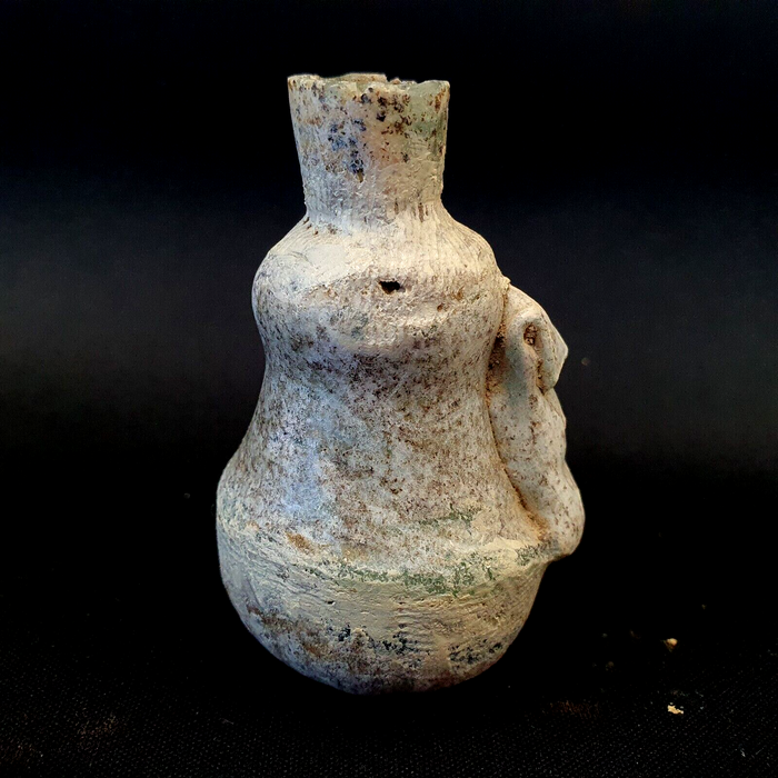 Rare Ancient Roman Glass Perfume Bottle Medicine Bottle