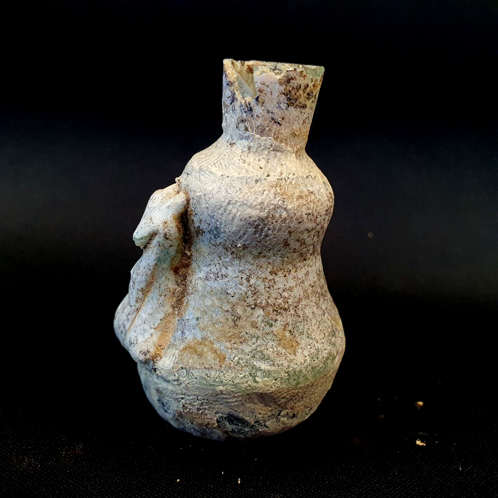 Rare Ancient Roman Glass perfume bottle Medicine Bottle