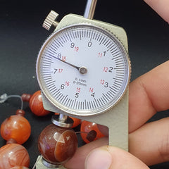 Lot 8 Antique Agate Eye Beads Safavid dynasty Mughal Era Beads 17-19mm