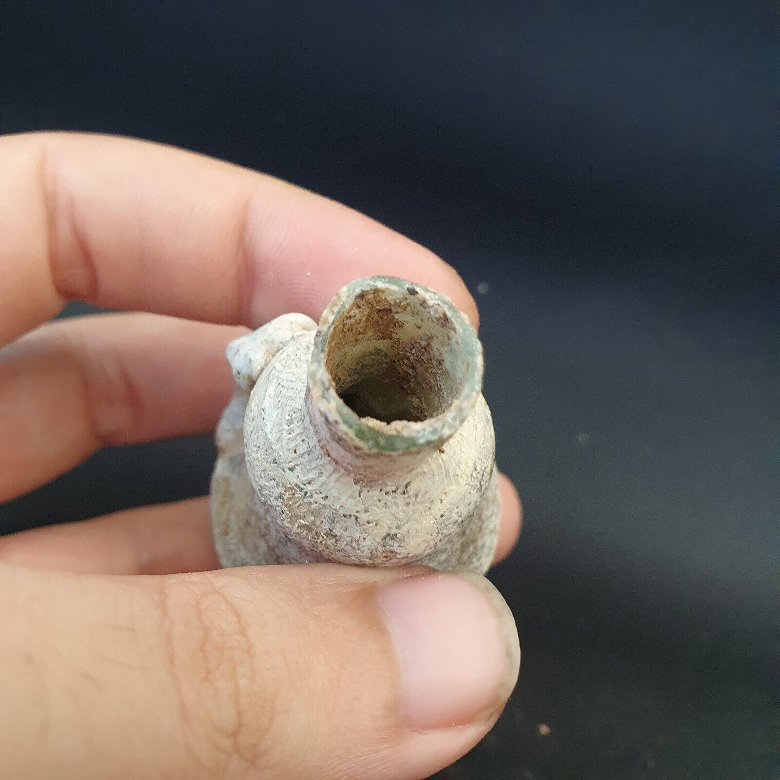 Rare Ancient Roman Glass perfume bottle Medicine Bottle