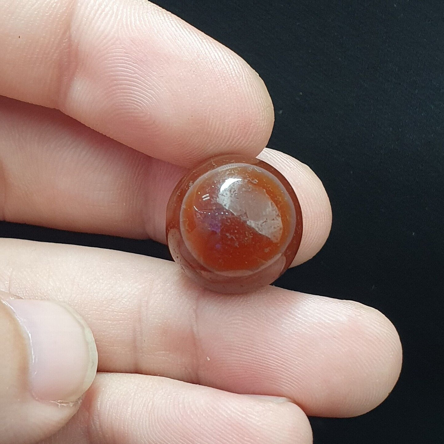 批量 8 古董瑪瑙眼珠薩非王朝莫臥兒時代珠 17-19 毫米