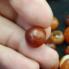 Lot 84 Antique Agate Eye Beads Safavid dynasty Mughal Era Beads 200 Grams