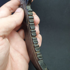 Antique Black Stone Jade Stone hand carved Mystic Creature Knife
