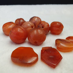 Lot Old Ancient Himalayan Indo Tibetan Agate Beads Amulet Pendants Beads