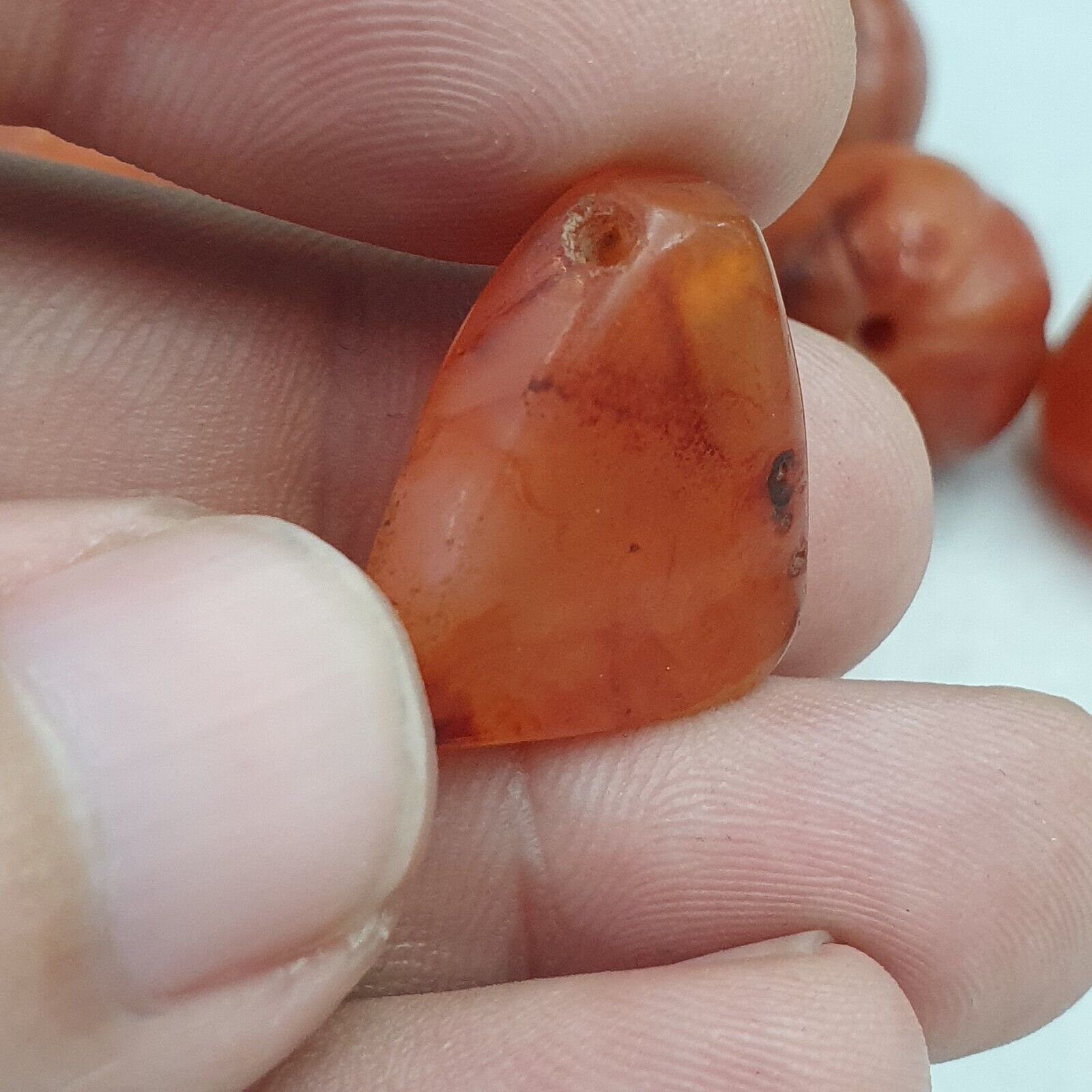 Lot Old Ancient Himalayan Indo Tibetan Agate Beads Amulet Pendants Beads