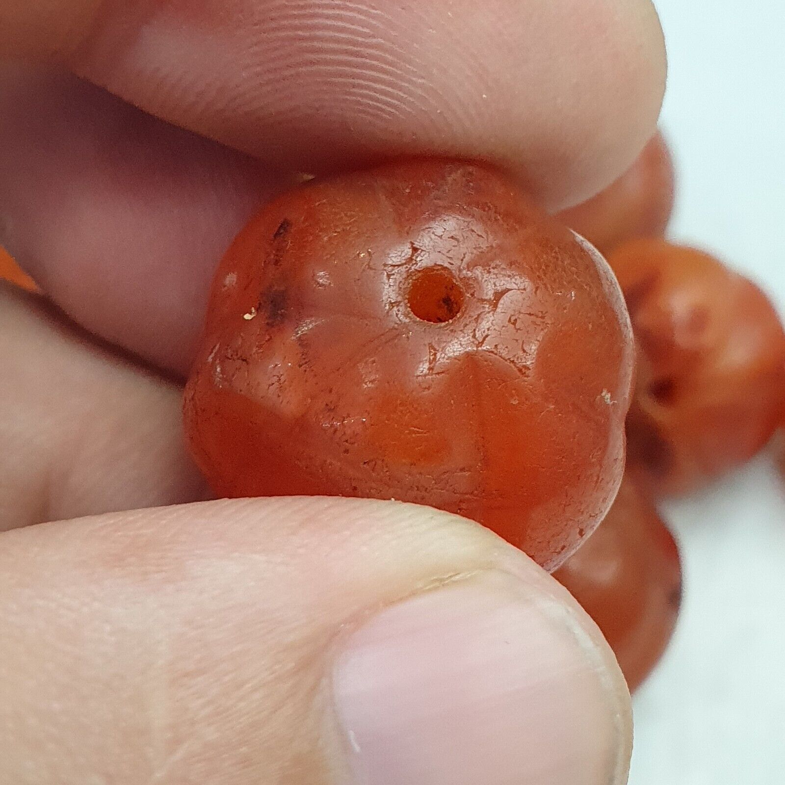 Lot Old Ancient Himalayan Indo Tibetan Agate Beads Amulet Pendants Beads