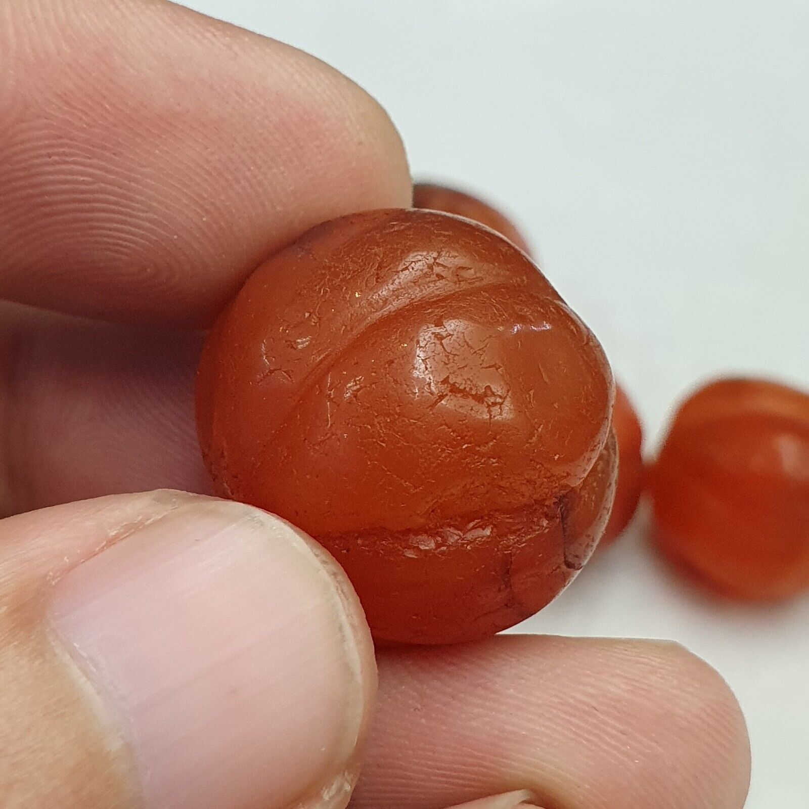 Lot Old Ancient Himalayan Indo Tibetan Agate Beads Amulet Pendants Beads