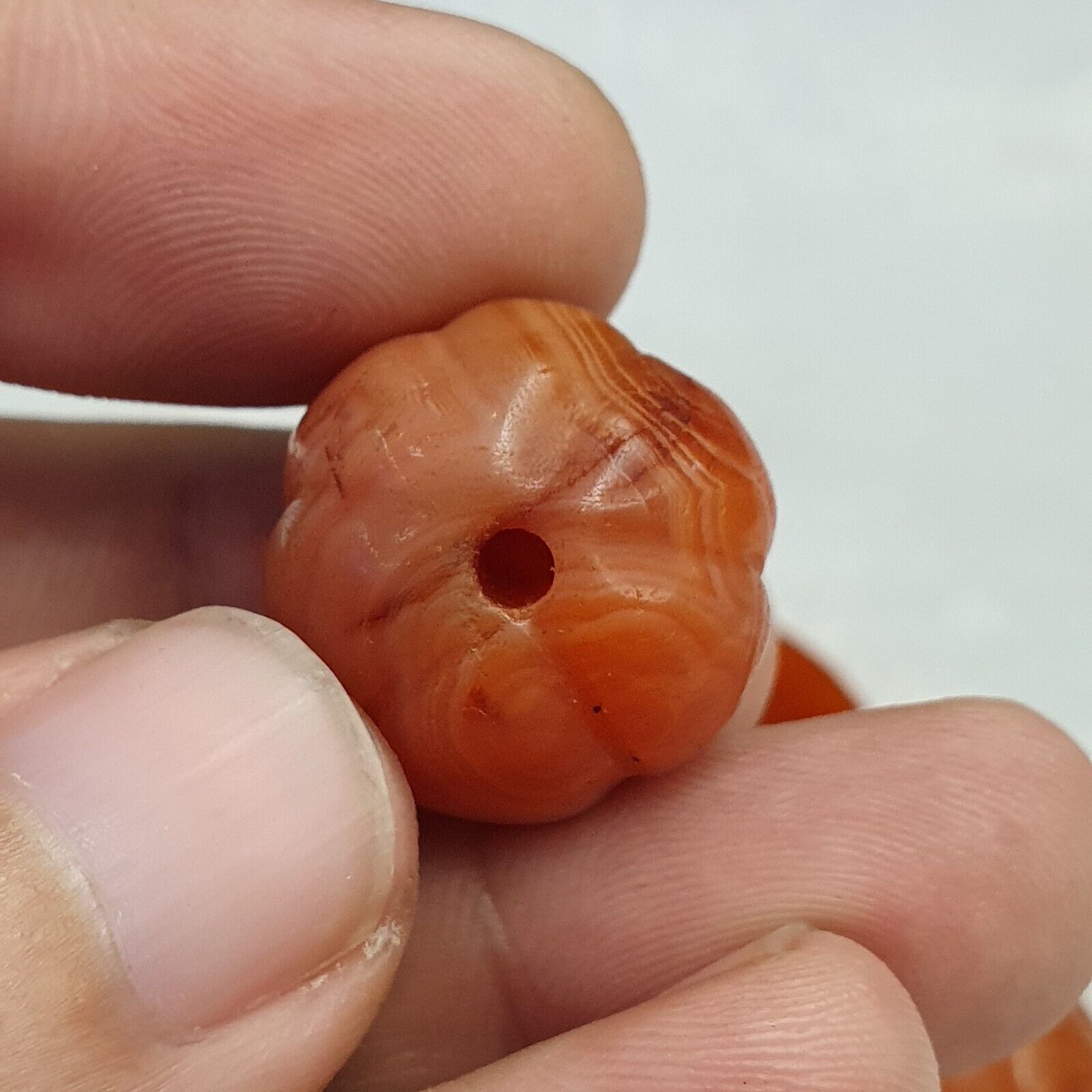 Lot Old Ancient Himalayan Indo Tibetan Agate Beads Amulet Pendants Beads