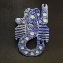 Ancient Jiroft Civilizationblue Lapis Lazuli Stone figure of mystical Scorpion