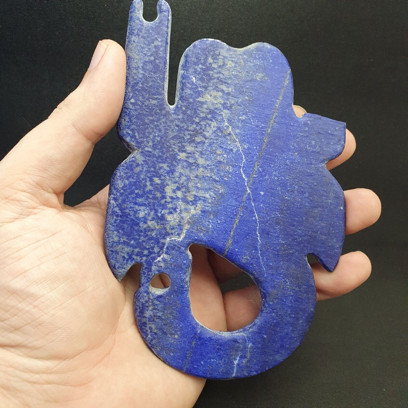 Ancient Jiroft Civilizationblue Lapis Lazuli Stone figure of mystical Scorpion