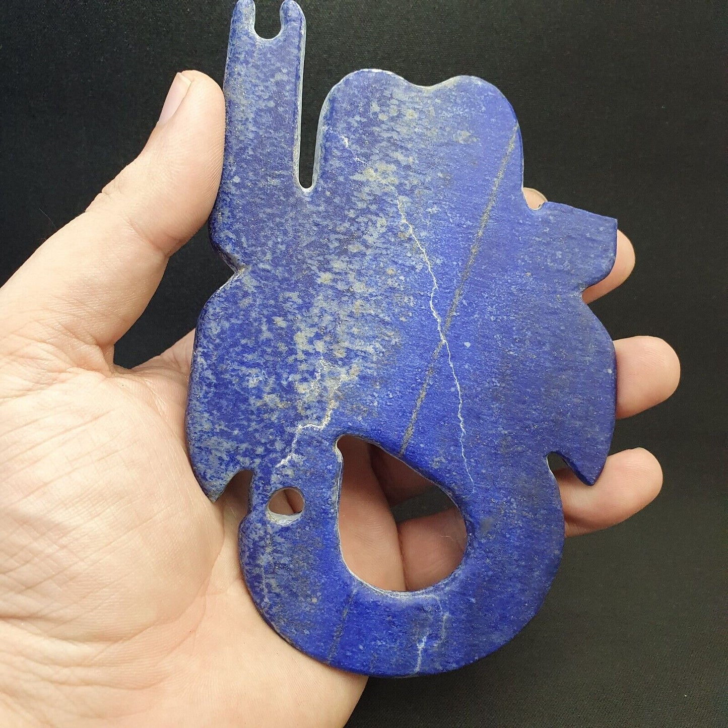 古代吉羅夫特文明藍色青金石神秘蝎子石像
