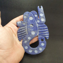 Ancient Jiroft Civilizationblue Lapis Lazuli Stone figure of mystical Scorpion
