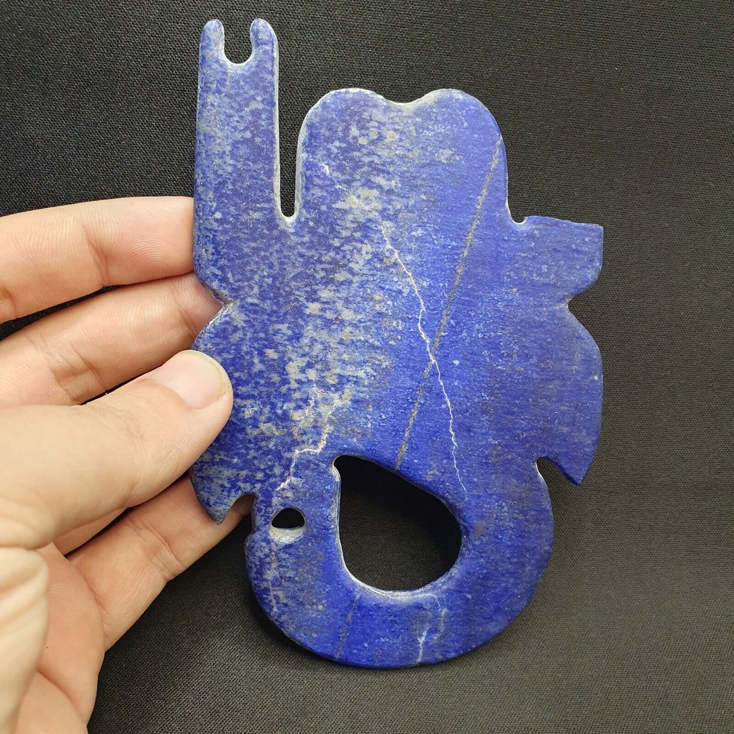 古代吉羅夫特文明藍色青金石神秘蝎子石像