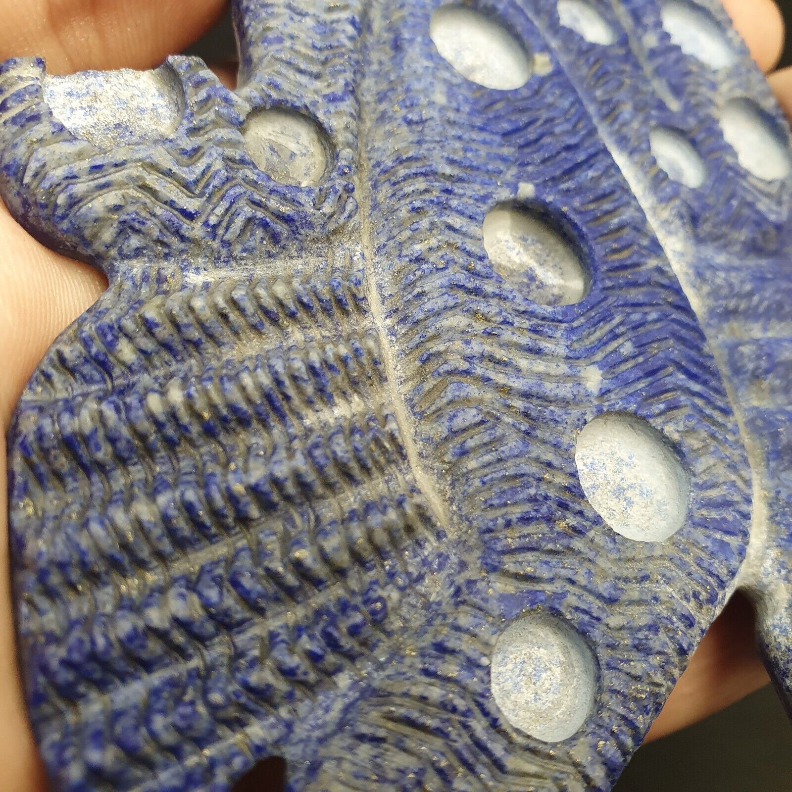 Ancient Jiroft Civilizationblue Lapis Lazuli Stone figure of mystical Scorpion