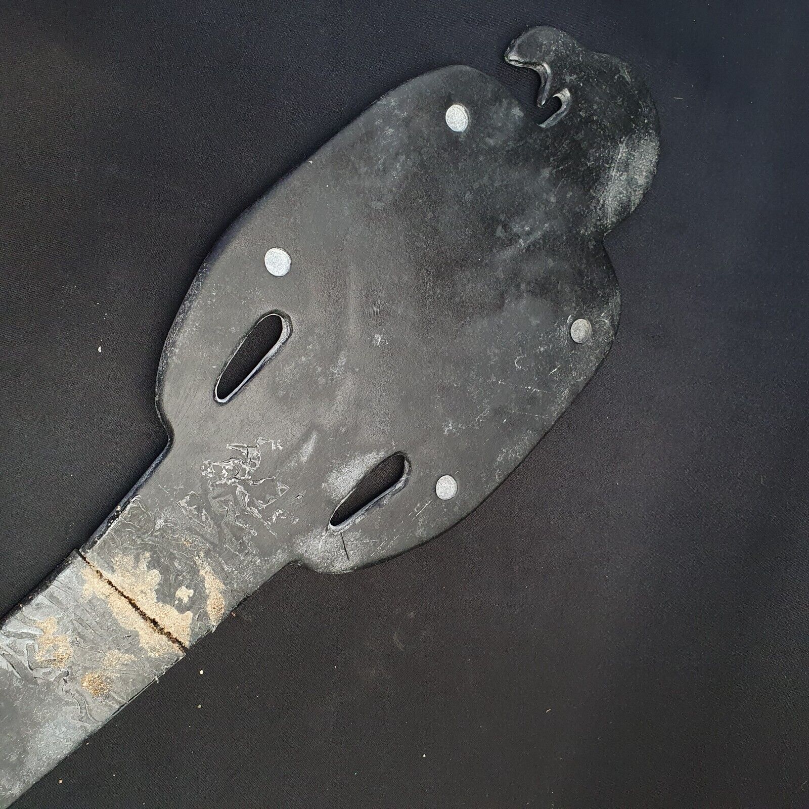 Ancient Jiroft Civilization Black Chlorite Stone figure of mystical Bird