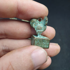 Antike chinesische Bronze Tiere Siegel Stempel schöne Patina 10 Stück Lot 