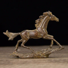 Antique Chinese classical collection of small Horse pure copper Bronze