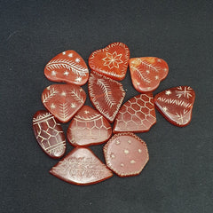 HIMALAYAN Indo Tibetan Central Asian Etched Agate beads Decorated beads Lot