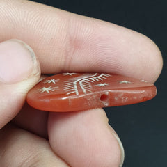 HIMALAYAN Indo Tibetan Central Asian Etched Agate beads Decorated beads Lot