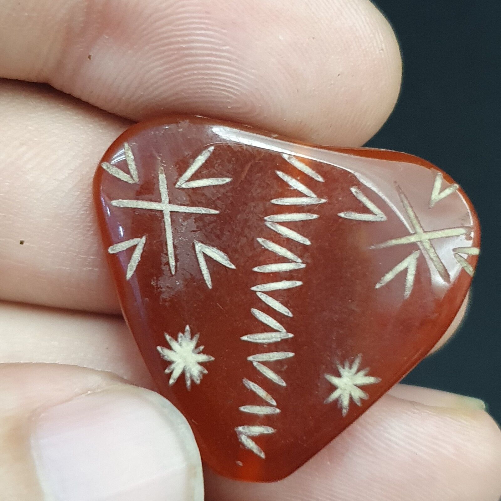 HIMALAYAN Indo Tibetan Central Asian Etched Agate beads Decorated beads Lot