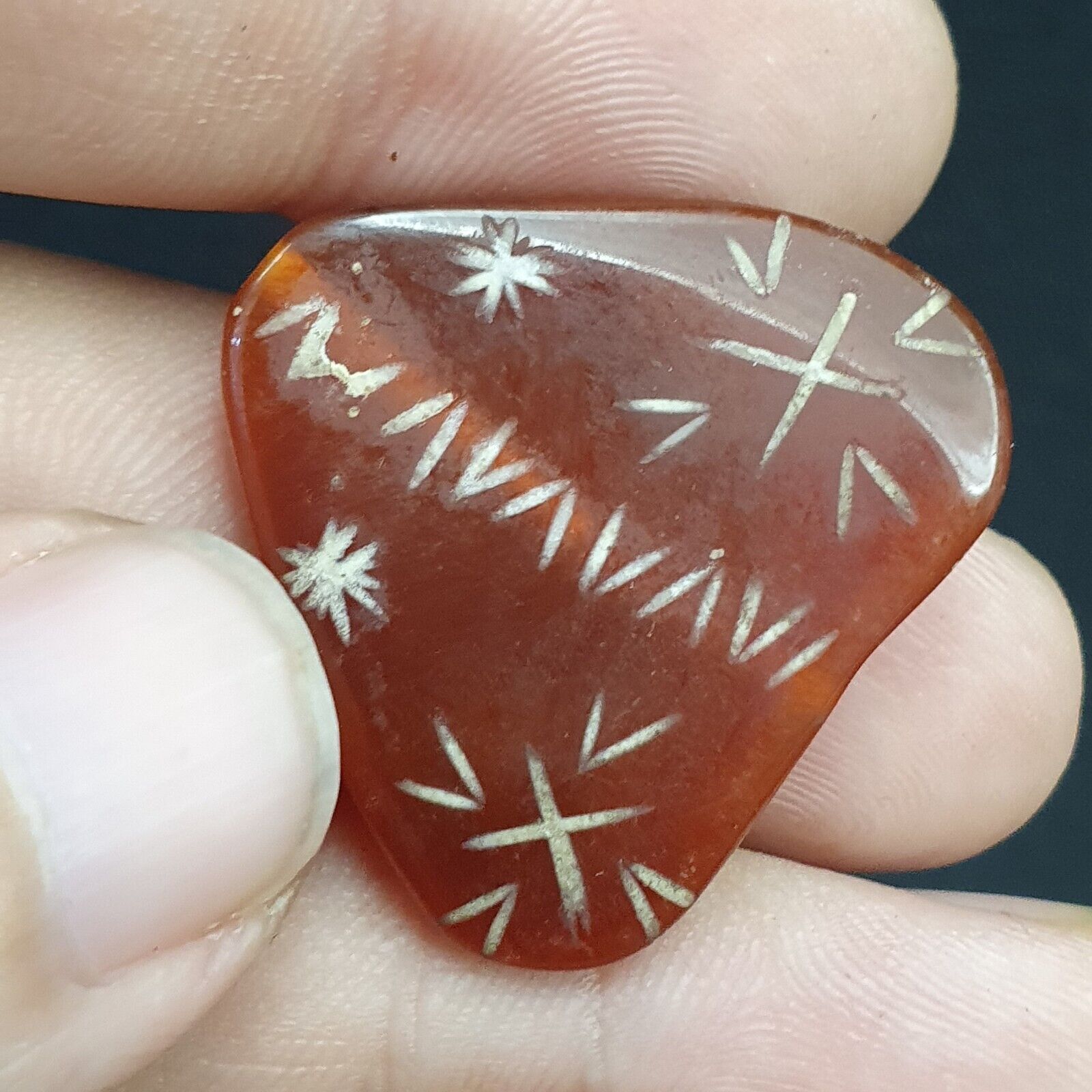 HIMALAYAN Indo Tibetan Central Asian Etched Agate beads Decorated beads Lot