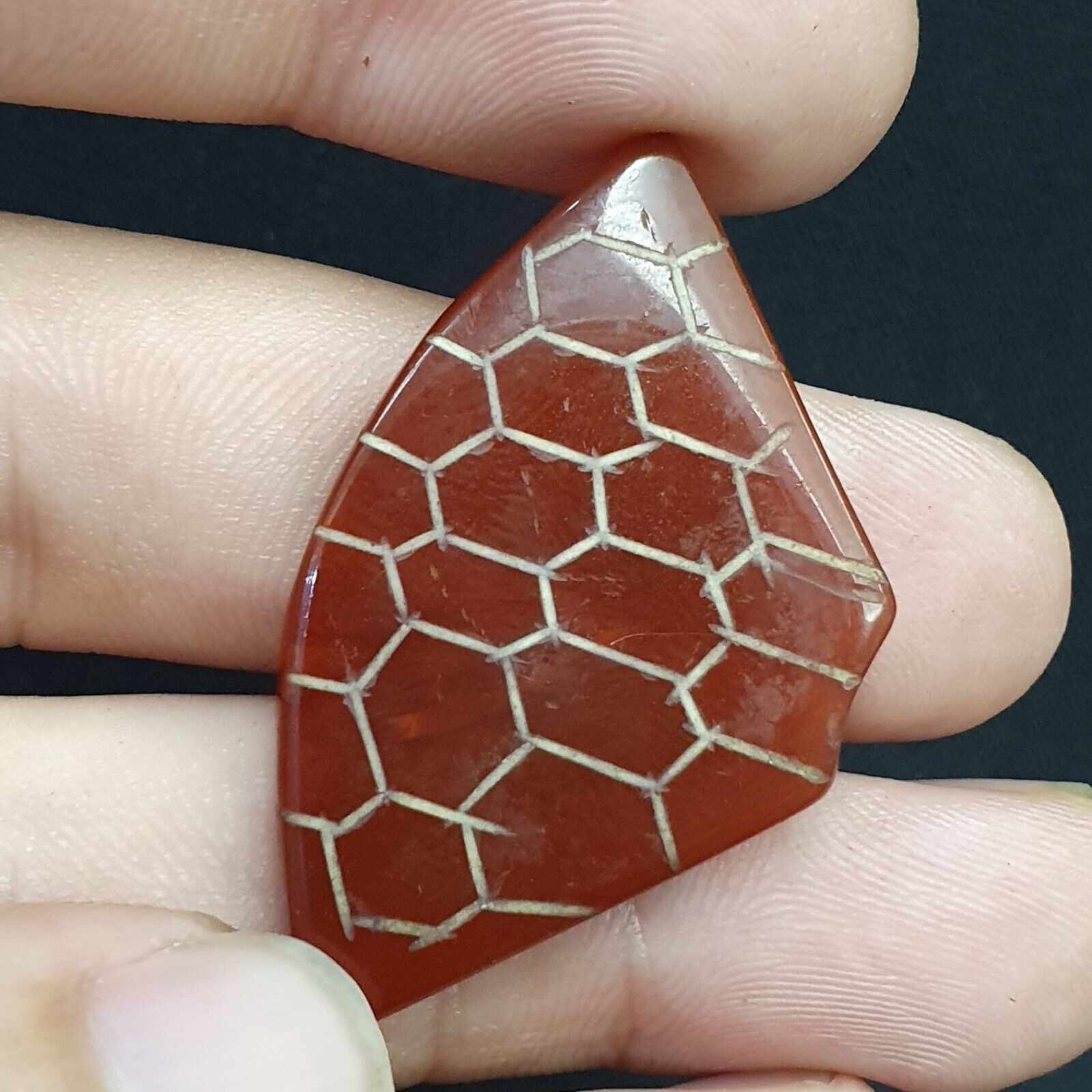 HIMALAYAN Indo Tibetan Central Asian Etched Agate beads Decorated beads Lot