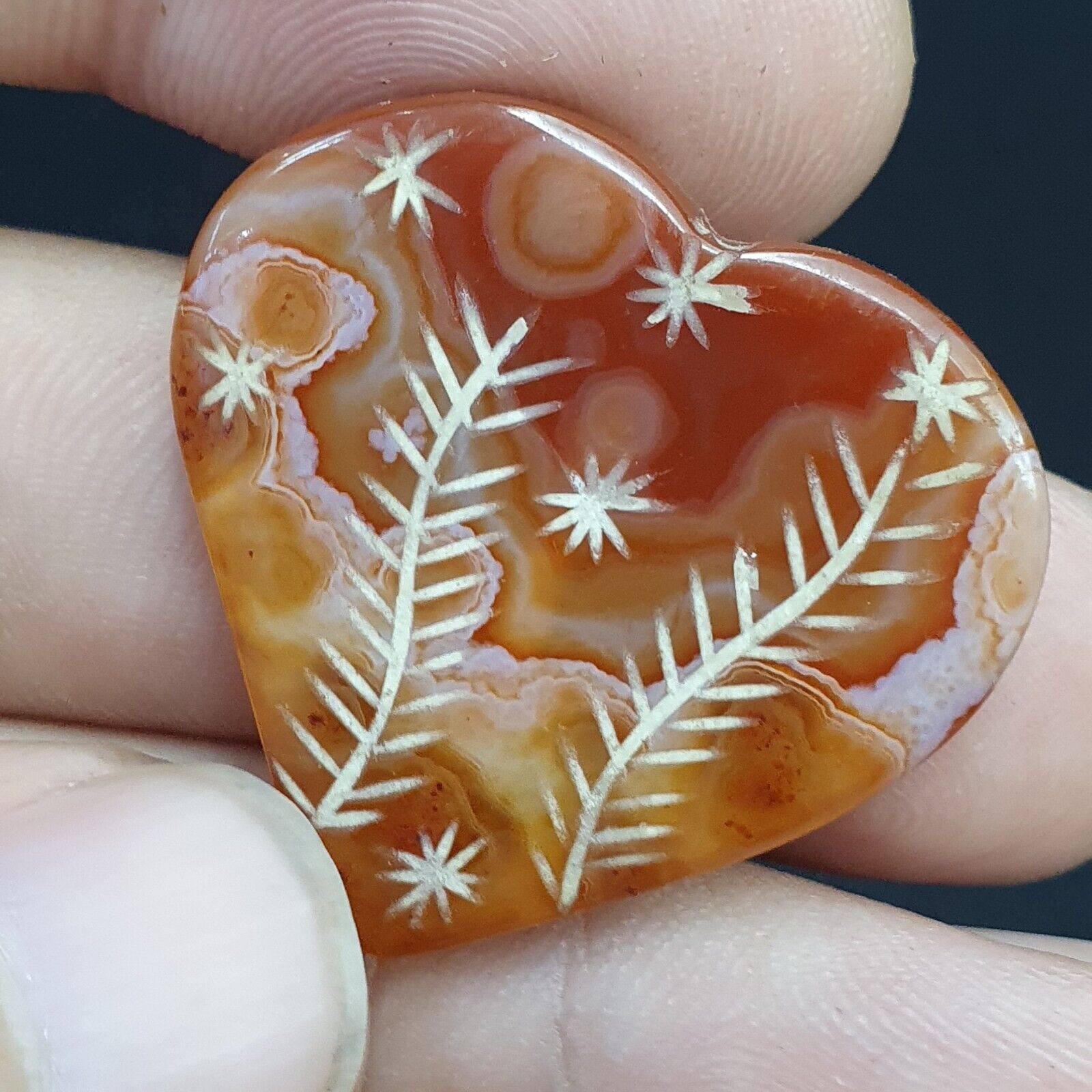 HIMALAYAN Indo Tibetan Central Asian Etched Agate beads Decorated beads Lot