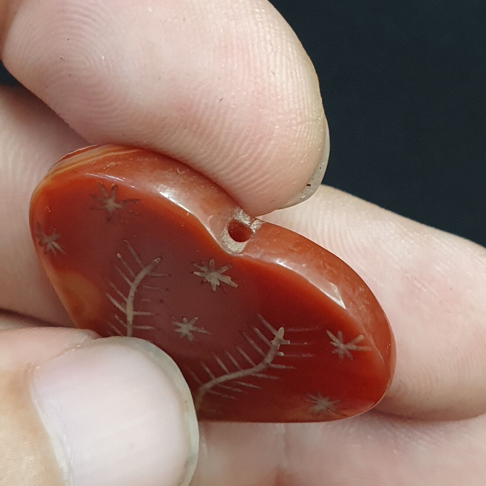 HIMALAYAN Indo Tibetan Central Asian Etched Agate beads Decorated beads Lot
