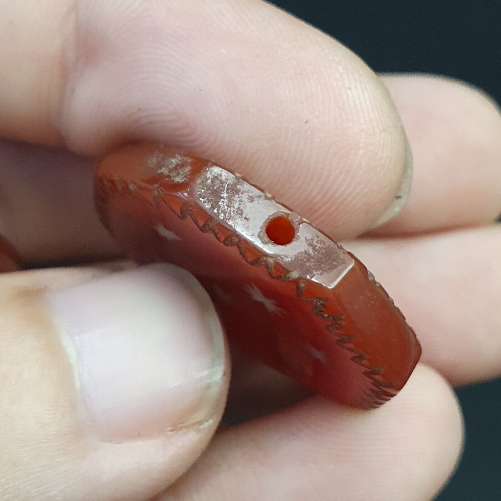 HIMALAYAN Indo Tibetan Central Asian Etched Agate beads Decorated beads Lot