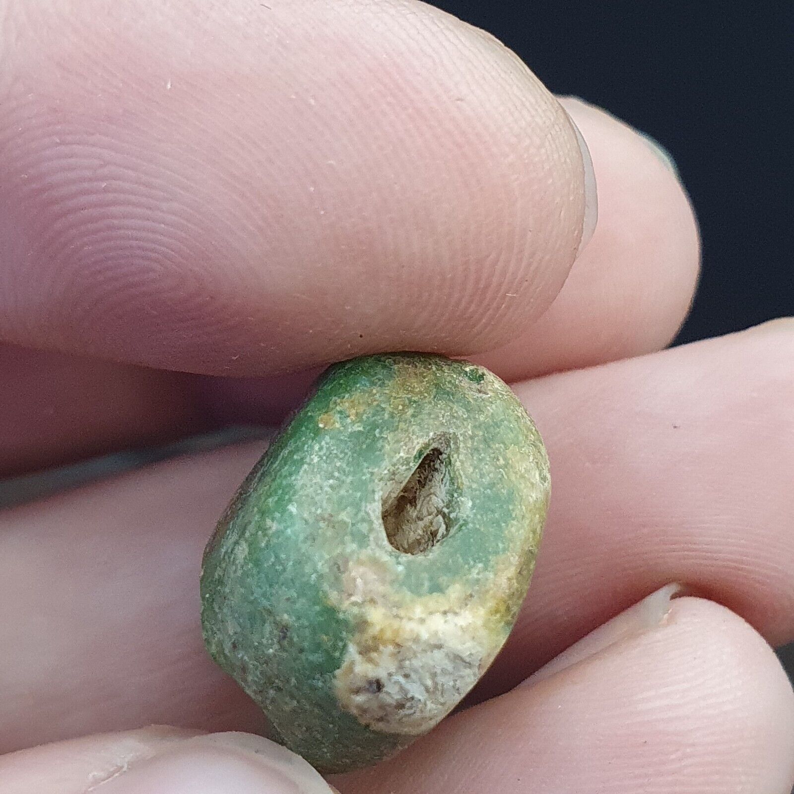 LOT 5 Antique ANCIENT ROMAN . MOSAIC GLASS BEAD. 300 - 400 A.D LT-RB501