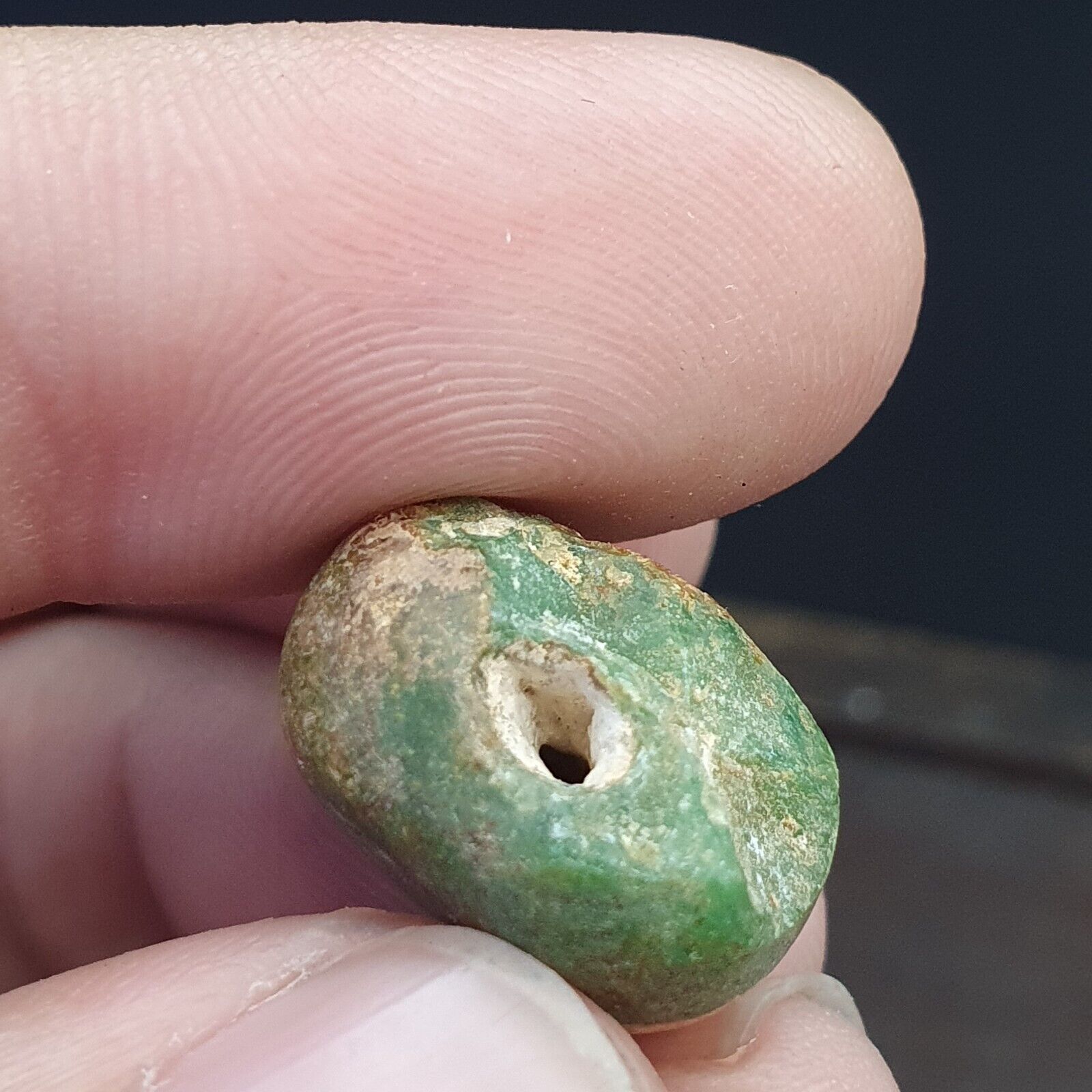 LOT 5 Antique ANCIENT ROMAN . MOSAIC GLASS BEAD. 300 - 400 A.D LT-RB501