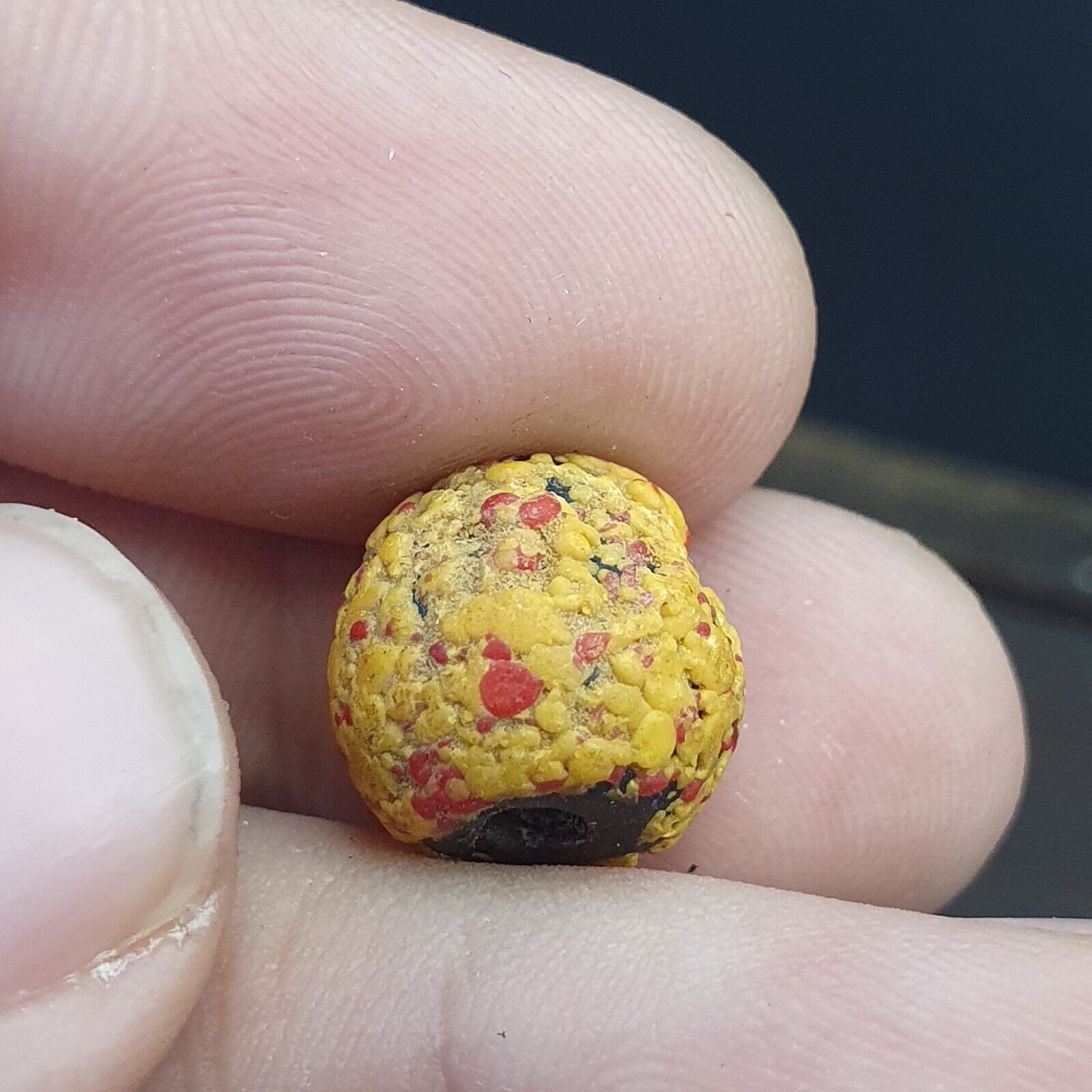 LOT 5 Antique ANCIENT ROMAN . MOSAIC GLASS BEAD. 300 - 400 A.D LT-RB501