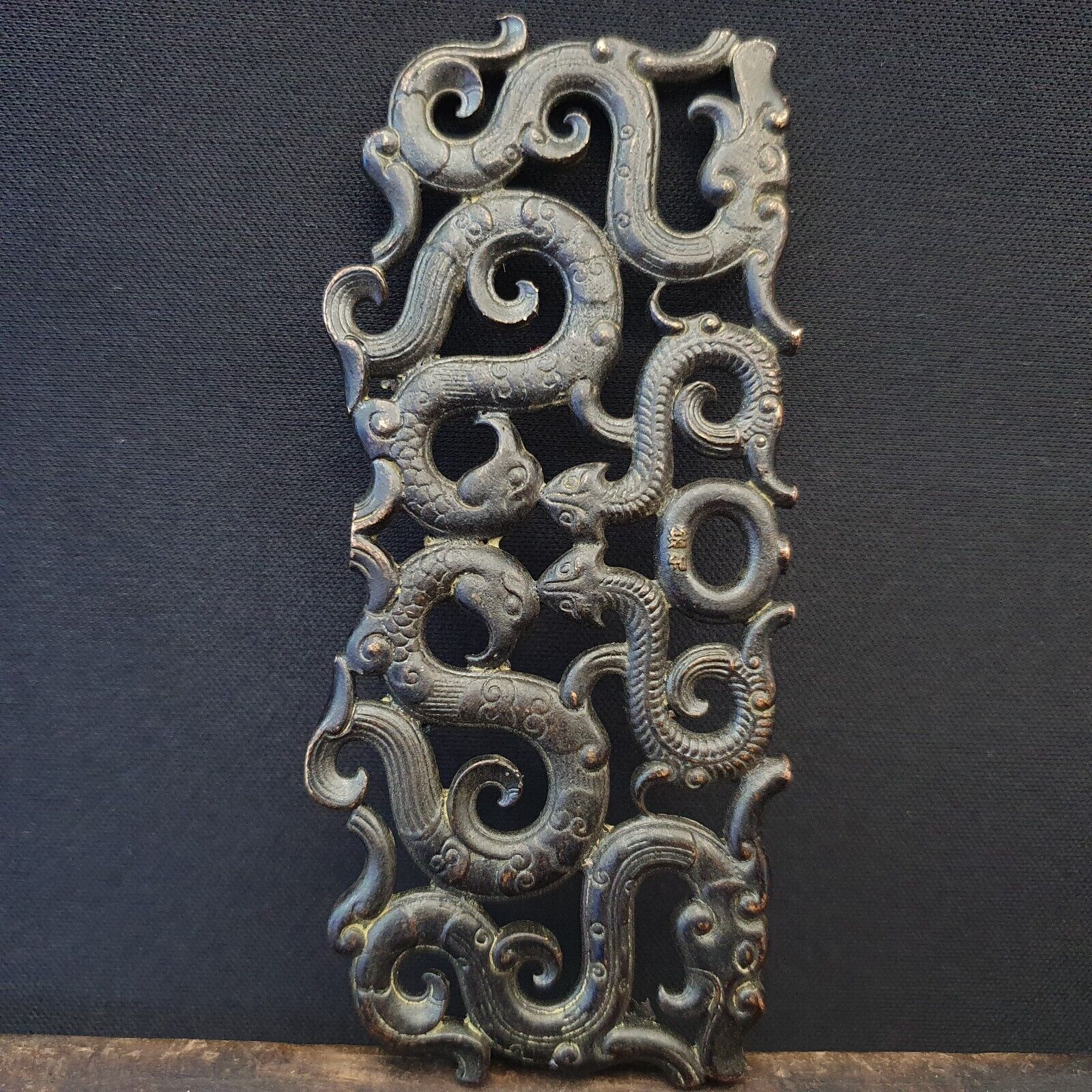 Antique Bronze Figural animal And Bird Figurine Decorated Bronze Piece