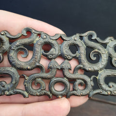 Antique Bronze Figural animal And Bird Figurine Decorated Bronze Piece