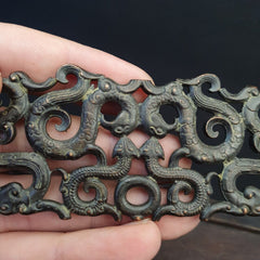 Antique Bronze Figural animal And Bird Figurine Decorated Bronze Piece
