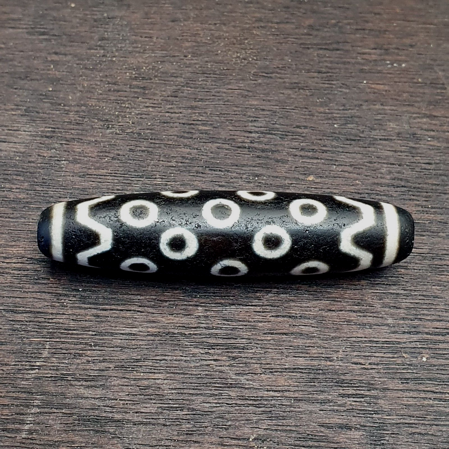 老式舊喜馬拉雅印度西藏罕見眼睛圖案眼睛天珠護身符珠