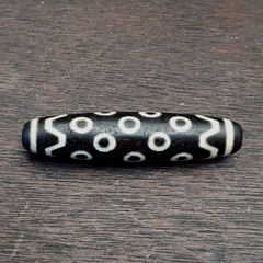 Vintage OLD Himalayan Indo Tibetan rare EYES Patterns eye Dzi Amulet Beads