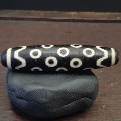 Vintage OLD Himalayan Indo Tibetan rare EYES Patterns eye Dzi Amulet Beads