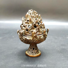 Antique Bronze Aroma Box Fragrance  Antique Bronze Decorated Old lamp