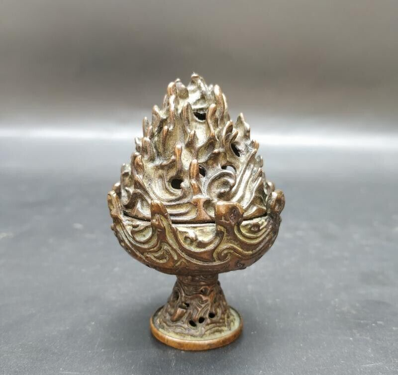 Antique Bronze Aroma Box Fragrance  Antique Bronze Decorated Old lamp