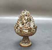 East Oasis Antique Bronze Aroma Box and Decorated Old Fragrance Lamp