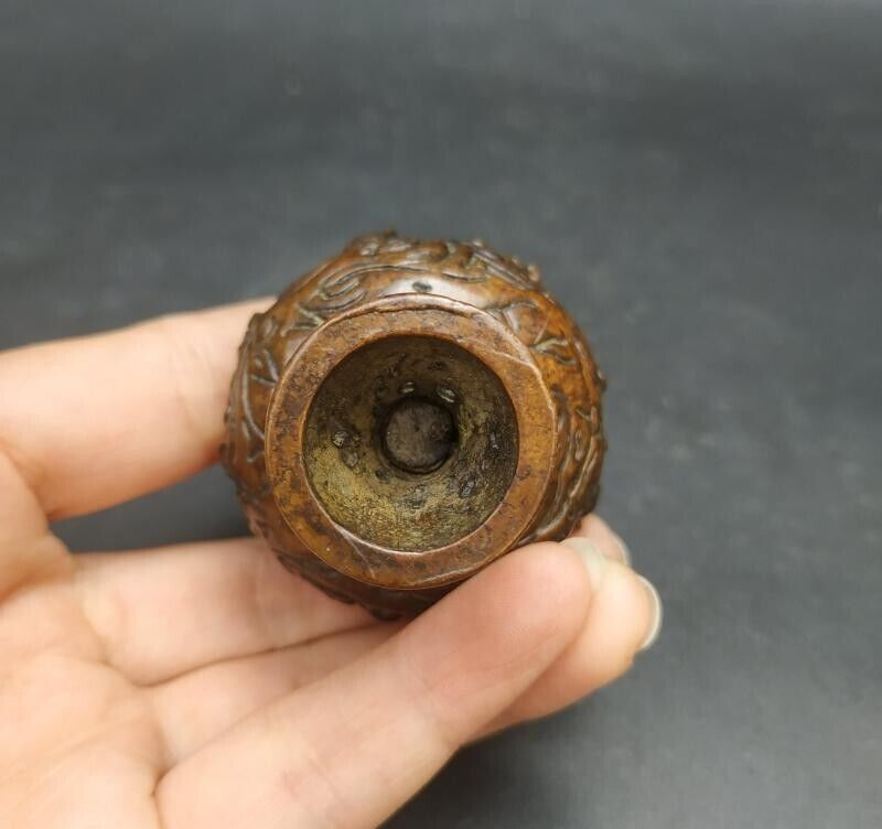 Antique Bronze Aroma Box Fragrance  Antique Bronze Decorated Old lamp