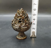 East Oasis Antique Bronze Aroma Box and Decorated Old Fragrance Lamp
