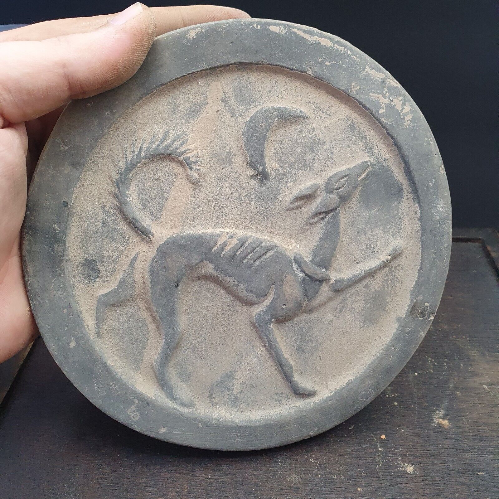 antique ancient terracotta clay artifact Near Eastern Ancient Animal 1012