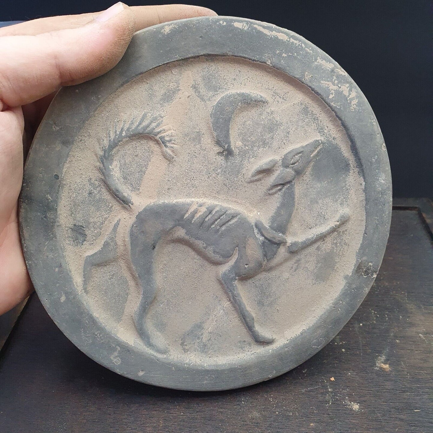 古董古代赤土陶器近東古代動物 1012 