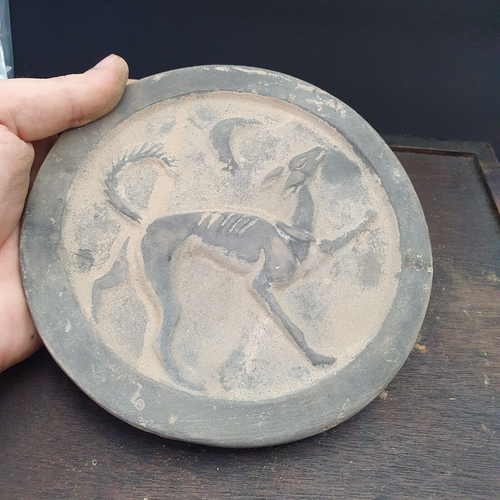 antique ancient terracotta clay artifact Near Eastern Ancient Animal 1012