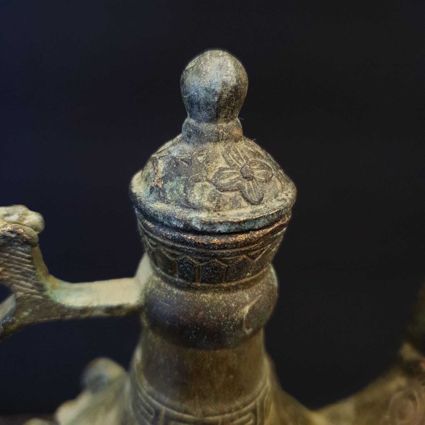仿古青銅花瓶 JUG 漢代仿古青銅擺件工藝品雕像花瓶