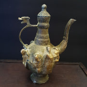 East Oasis Antique Bronze Vase Jug in Han Dynasty Style, Cast Crafts Ornament
