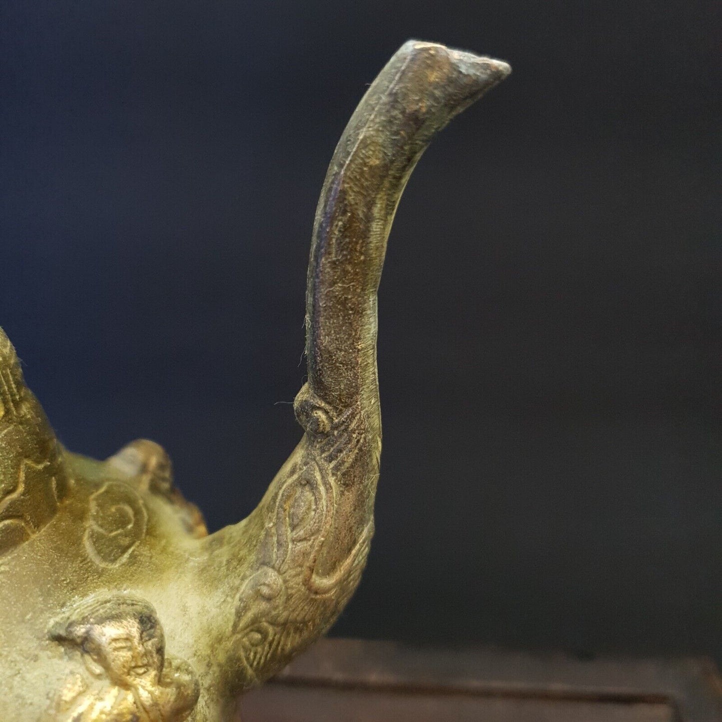 仿古青銅花瓶 JUG 漢代仿古青銅擺件工藝品雕像花瓶