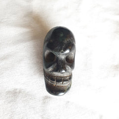 Antique Green Jade Chinese Song Dynasty Jade Stone carved Skull pendent